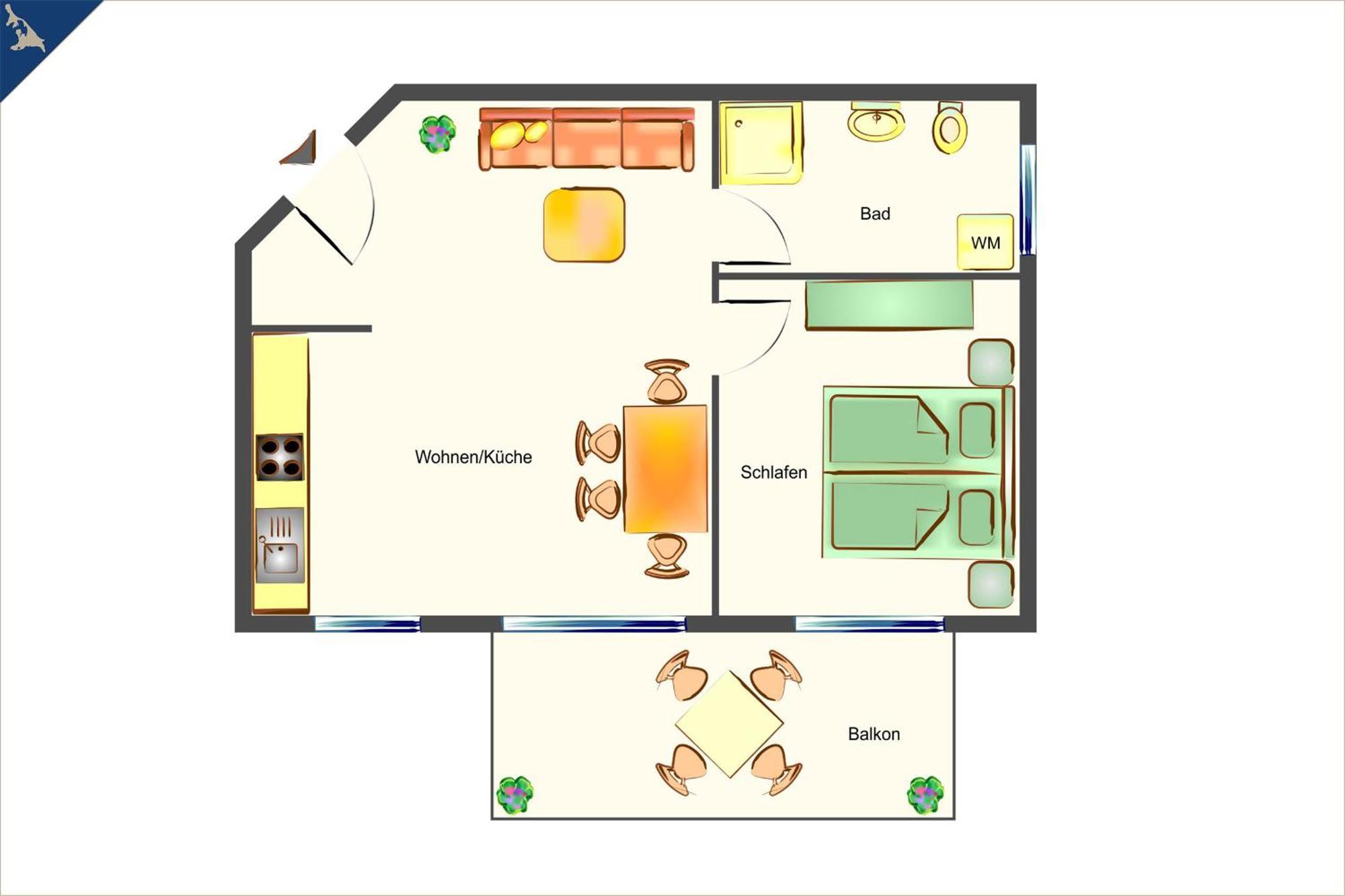 Ueckeritz Ferienwohnung Sonnenblick Eksteriør billede